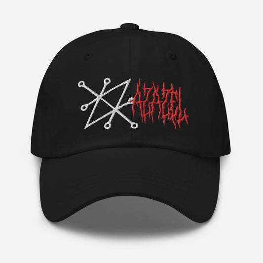 Sigil of Azazel Demon Occult Symbol embroidered dad hat, product image 1