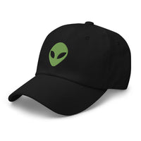 Alien Face Little Green Men embroidered dad hat, product image 5