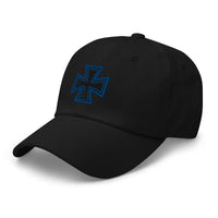 Iron Cross Occult Symbol World War II Style embroidered dad hat, product image 17