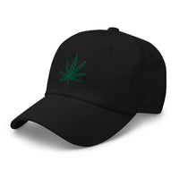 Legalize Marijuana Cannabis Pot Leaf embroidered dad hat, product image 5