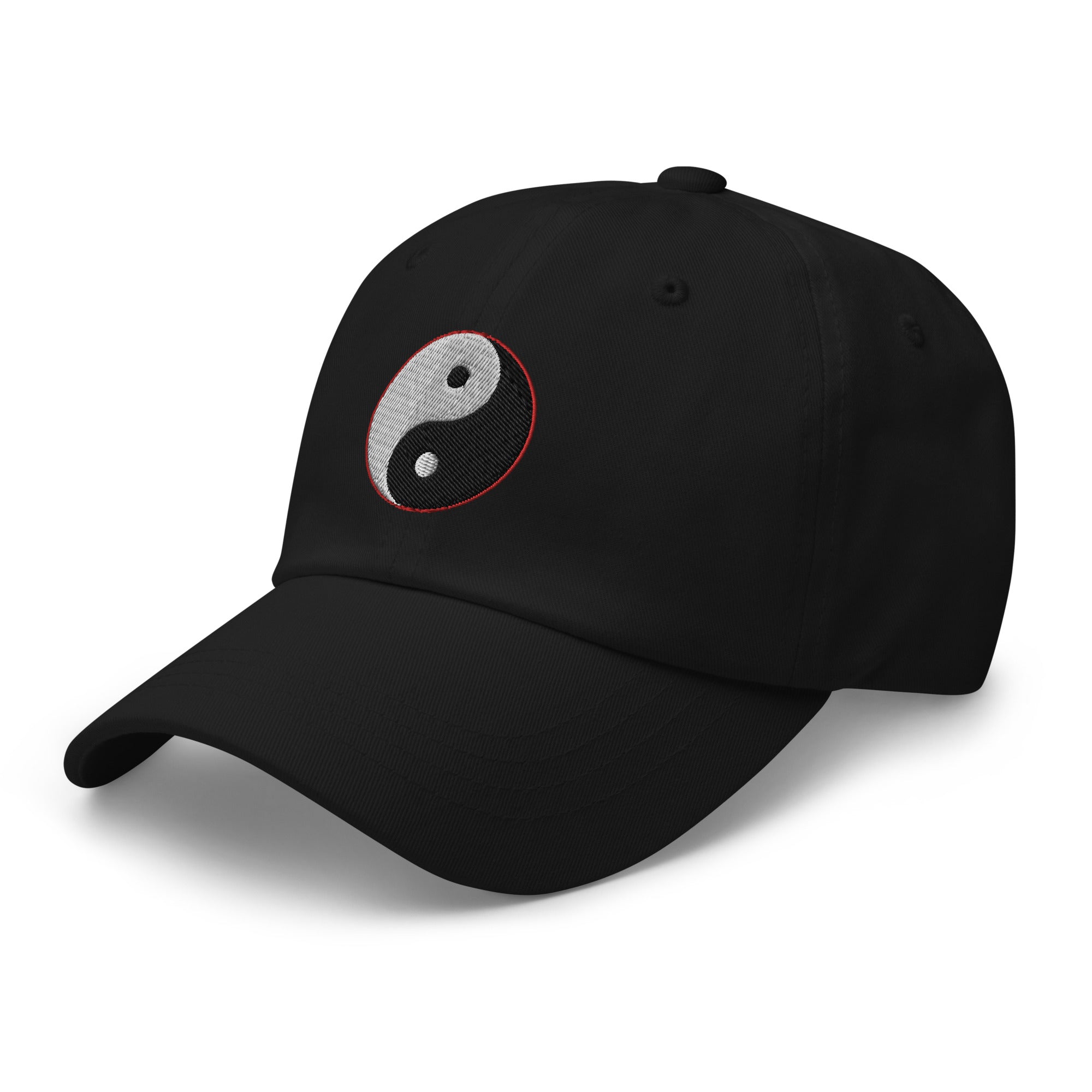 Yin and Yang Chinese Symbol Embroidered Baseball Cap Dad hat - Edge of Life Designs