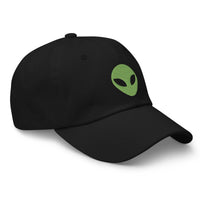 Alien Face Little Green Men embroidered dad hat, product image 4