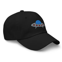 Space Alien Ship UFO Flying Saucer embroidered dad hat, product image 4