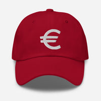 The Euro Currency Money Symbol of European Union embroidered dad hat, product image 7