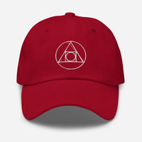 Philosopher's Stone Alchemy Symbol embroidered dad hat, product image 7