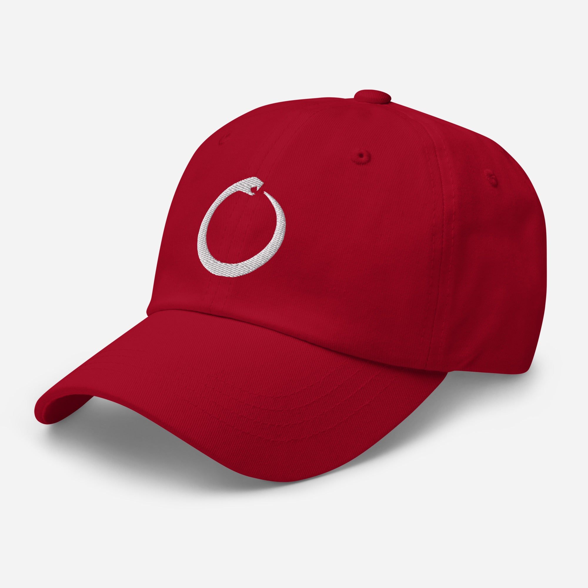 Ouroboros Snake Eating Tail Alchemy Symbol Embroidered Baseball Cap Dad hat