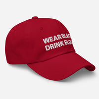 Wear Black Drink Blood embroidered dad hat, product image 8