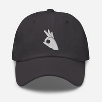 Okay Sign Hand Gesture Symbol embroidered dad hat, product image 13