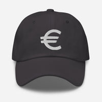 The Euro Currency Money Symbol of European Union embroidered dad hat, product image 13