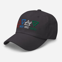Four Elements of Matter: Fire, Water, Wind, Earth embroidered dad hat, product image 15