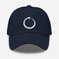 Ouroboros Snake Eating Tail Alchemy Symbol embroidered dad hat, product image 4