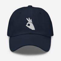 Okay Sign Hand Gesture Symbol embroidered dad hat, product image 4