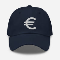 The Euro Currency Money Symbol of European Union embroidered dad hat, product image 4