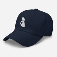 Okay Sign Hand Gesture Symbol embroidered dad hat, product image 6