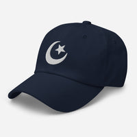 Star and Crescent Moon Ancient Symbol embroidered dad hat, product image 6