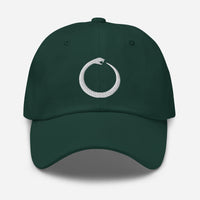 Ouroboros Snake Eating Tail Alchemy Symbol embroidered dad hat, product image 10