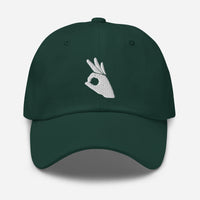 Okay Sign Hand Gesture Symbol embroidered dad hat, product image 10