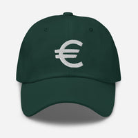 The Euro Currency Money Symbol of European Union embroidered dad hat, product image 10