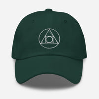 Philosopher's Stone Alchemy Symbol embroidered dad hat, product image 10