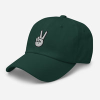 The V Sign for Victory Hand Gesture embroidered dad hat, product image 12