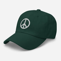 Peace Symbol Icon Namaste No War embroidered dad hat, product image 12