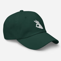 Okay Sign Hand Gesture Symbol embroidered dad hat, product image 11