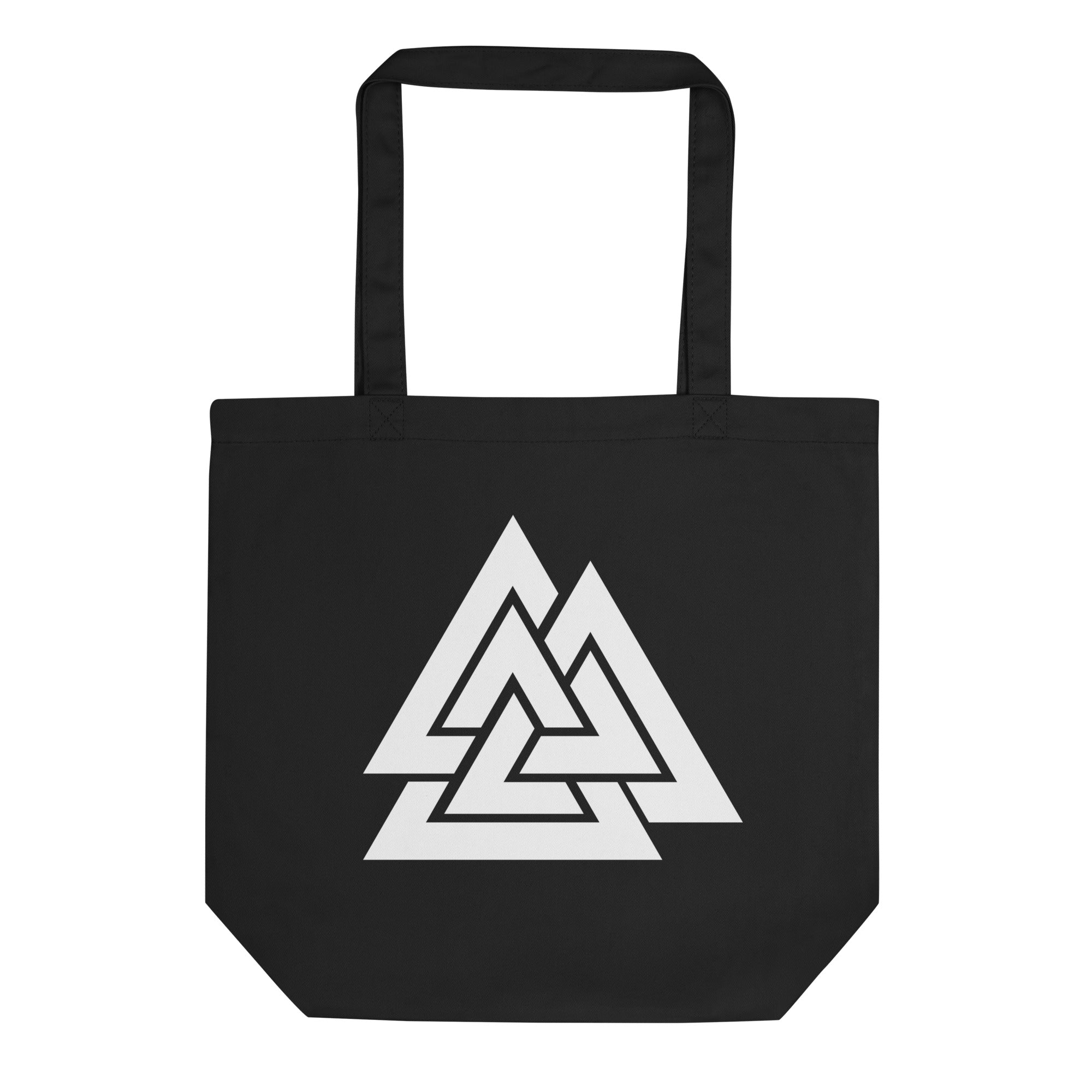 Viking Symbol Valknut Triangles of Power and Glory Eco Tote Bag - Edge of Life Designs