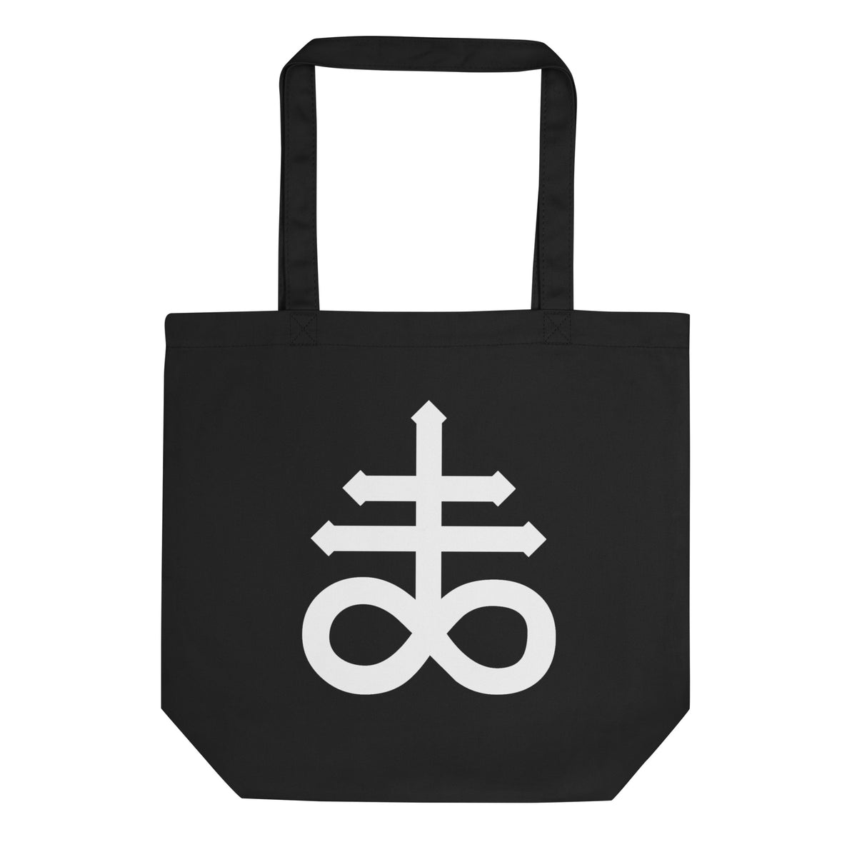 Leviathan Cross artwork on unisex tote bag, front view