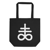 Leviathan Cross artwork on unisex tote bag, front view