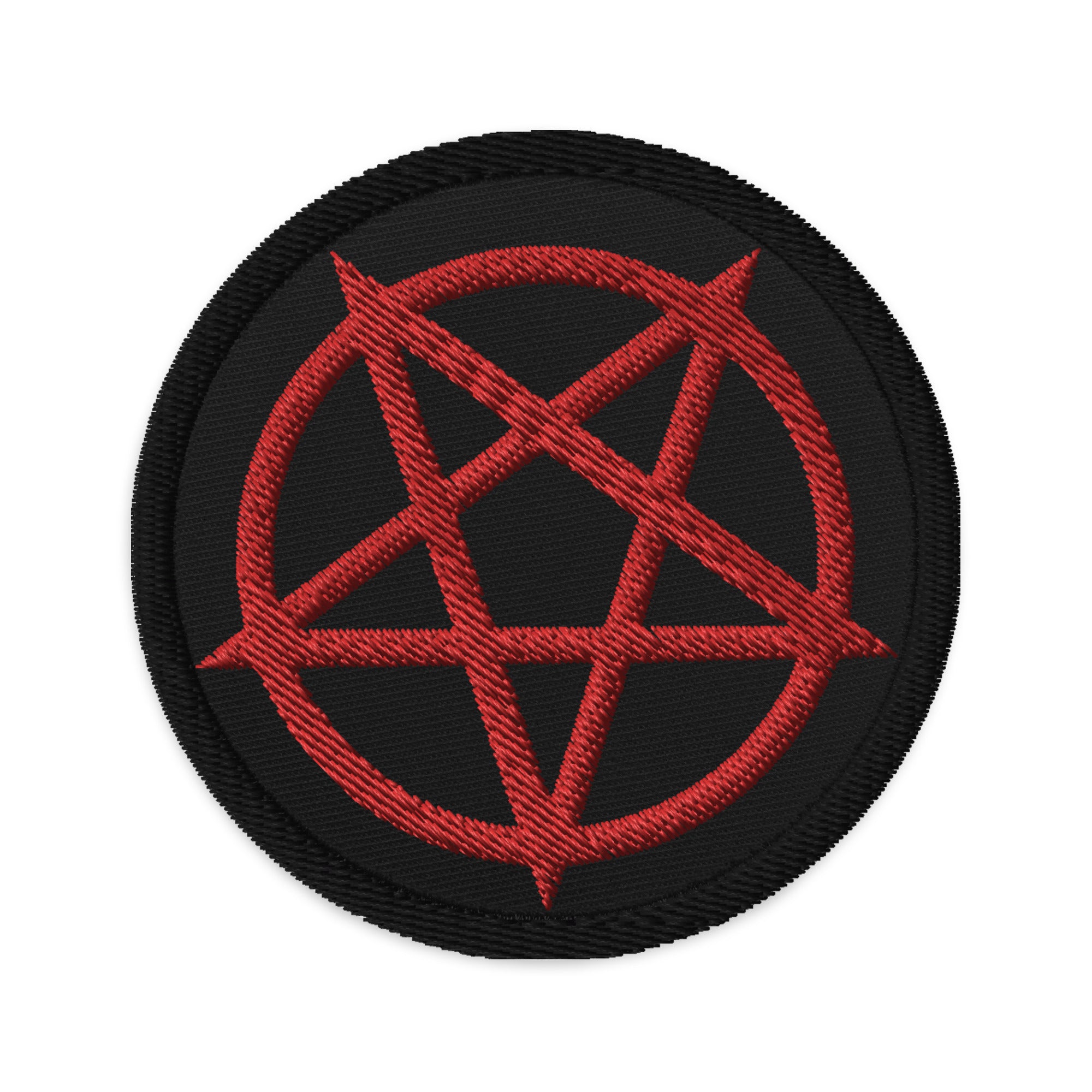 Inverted Pentagram Occult Symbol Embroidered Patch Evil - Edge of Life Designs