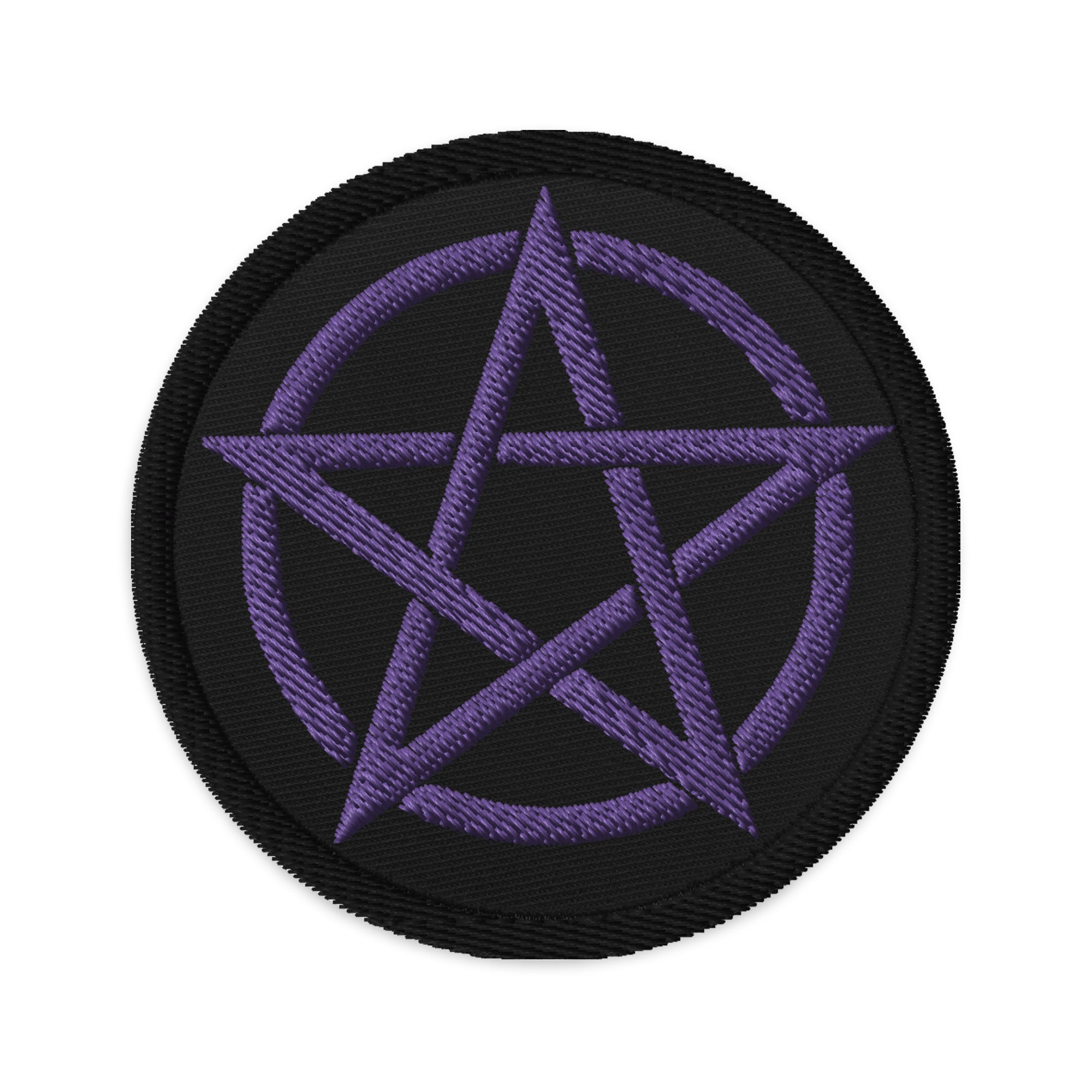 Witchcraft Woven Pentacle Pagan Ritual Embroidered Patch Pentagram - Edge of Life Designs