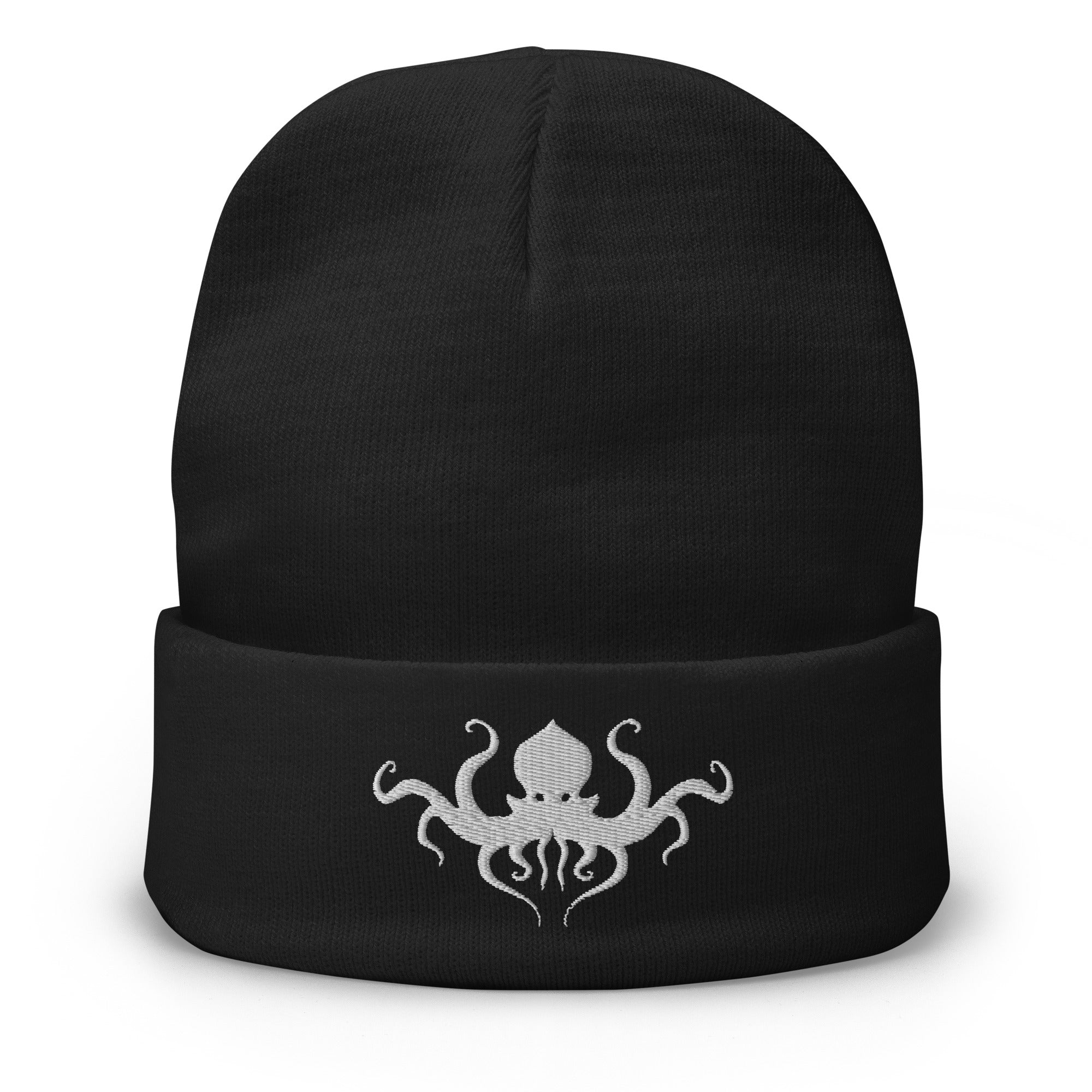 Horror Beast Cthulhu Embroidered Cuff Beanie The Great Old Ones - Edge of Life Designs