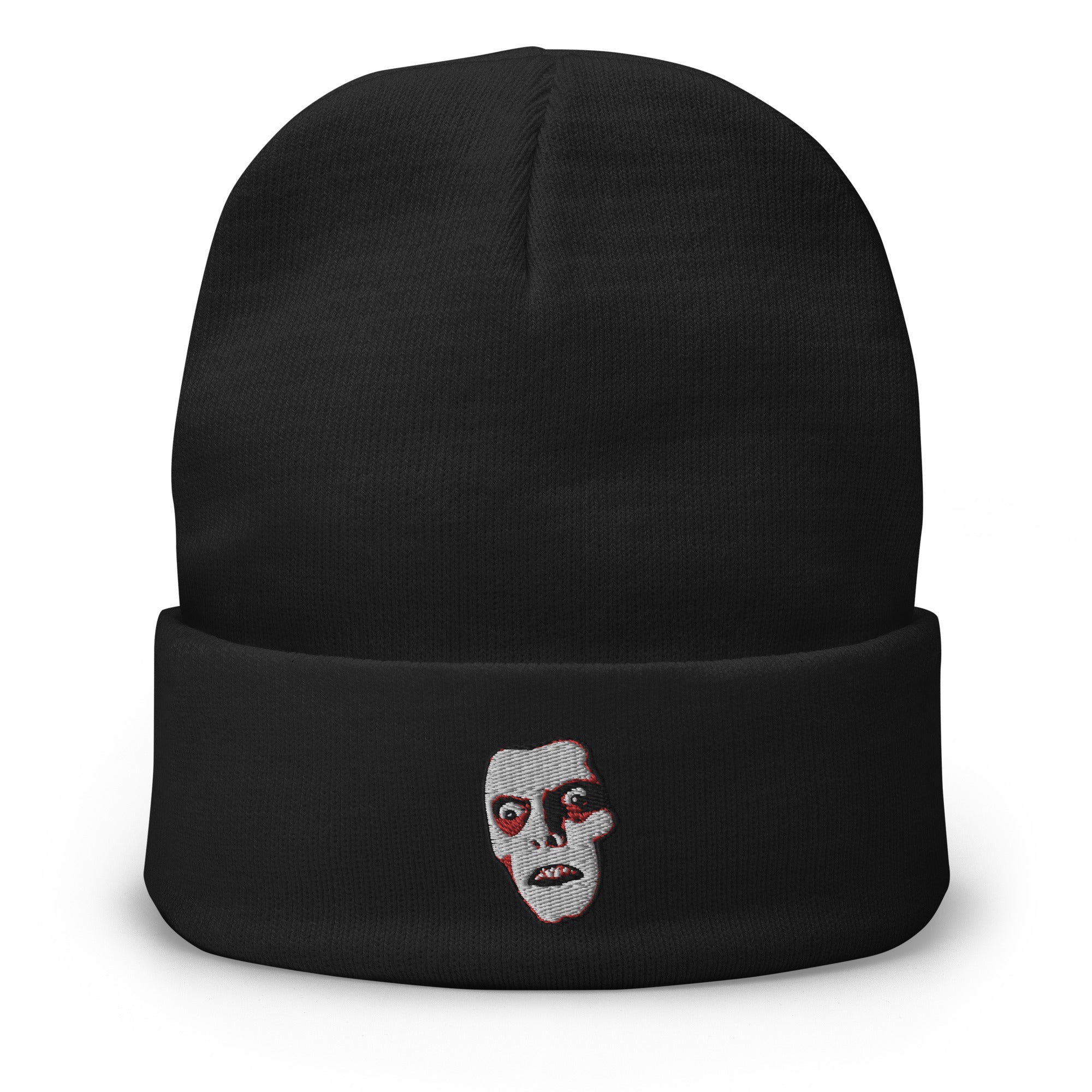 Horror Monster Pazuzu "Captain Howdy" Embroidered Cuff Beanie The Exorcist - Edge of Life Designs