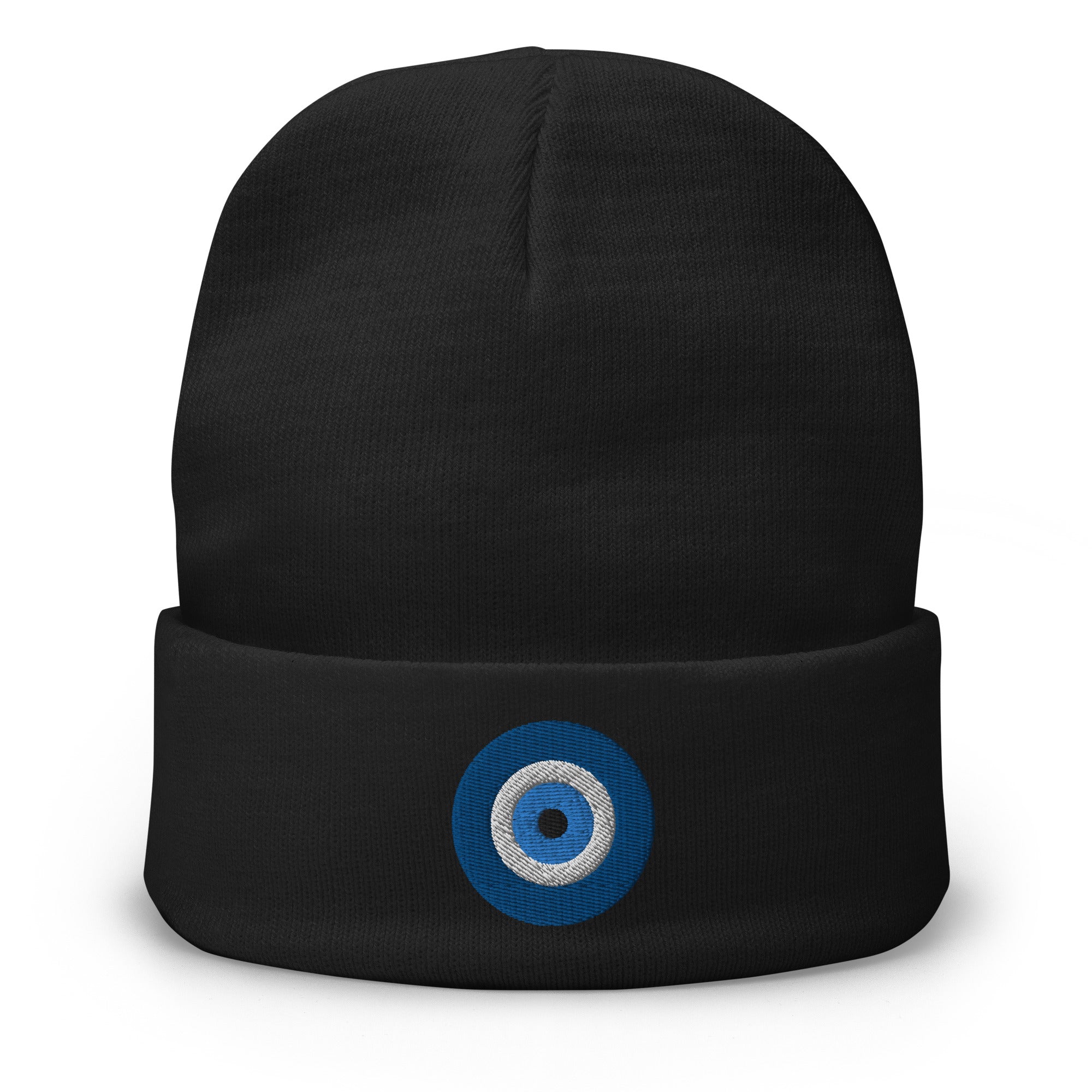 The Evil Eye Embroidered Cuff Beanie Supernatural Look or Stare - Edge of Life Designs