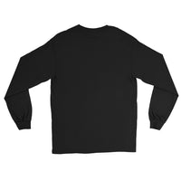 Unisex long sleeve shirt, back view