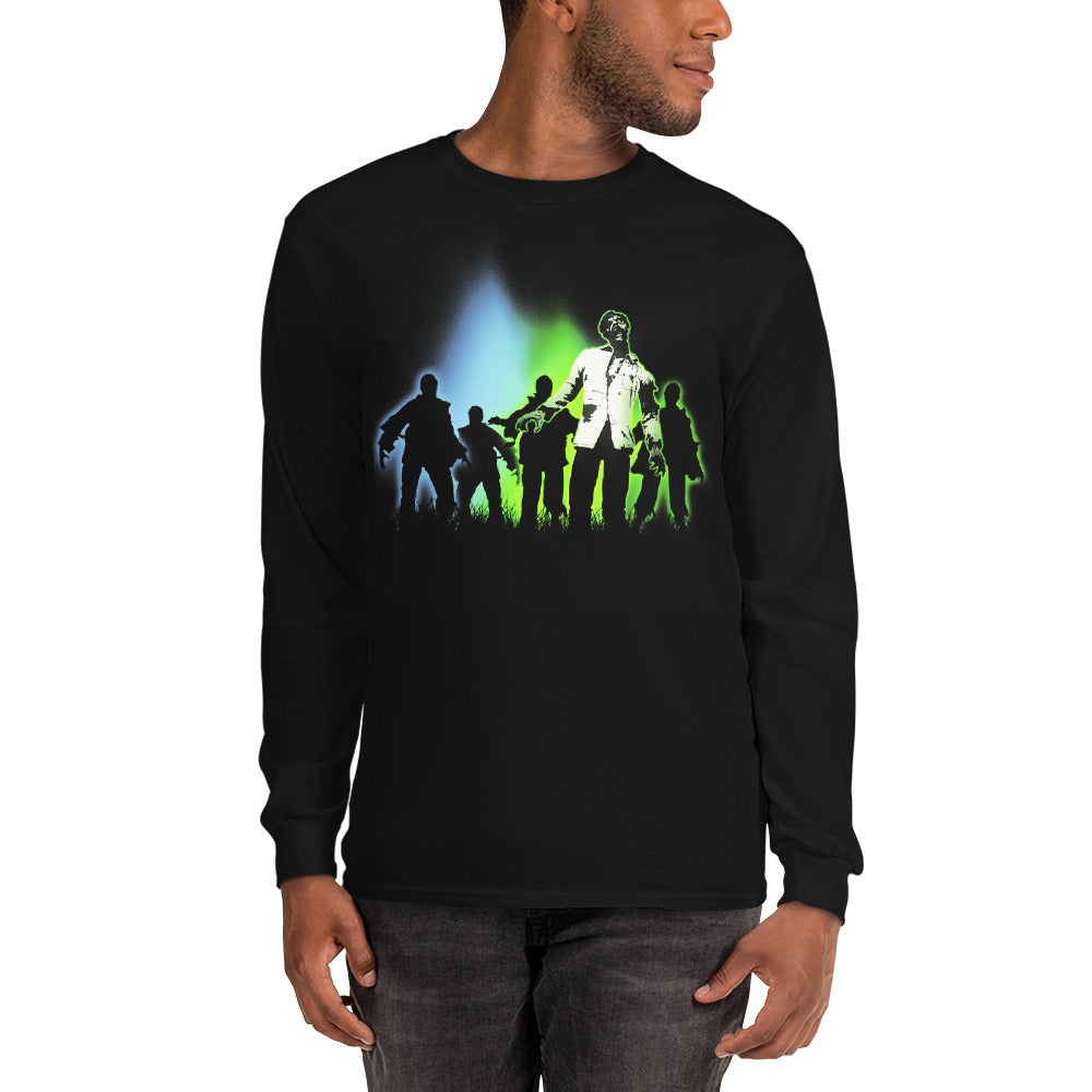 Radioactive Walking Dead Zombie Horde Long Sleeve Shirt - Edge of Life Designs