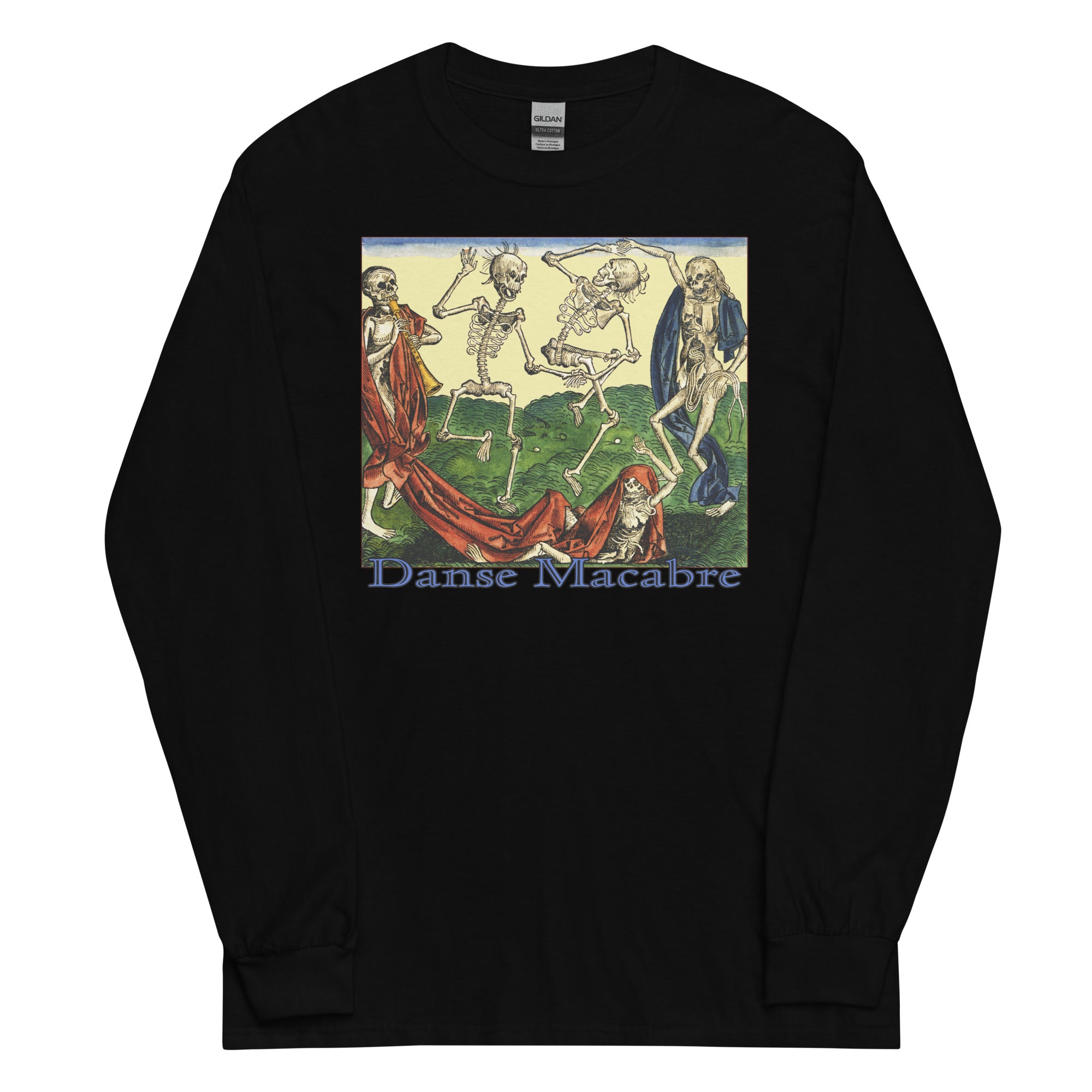 The Dance of Death - Dance Macabre Skeletons Long Sleeve Shirt - Edge of Life Designs