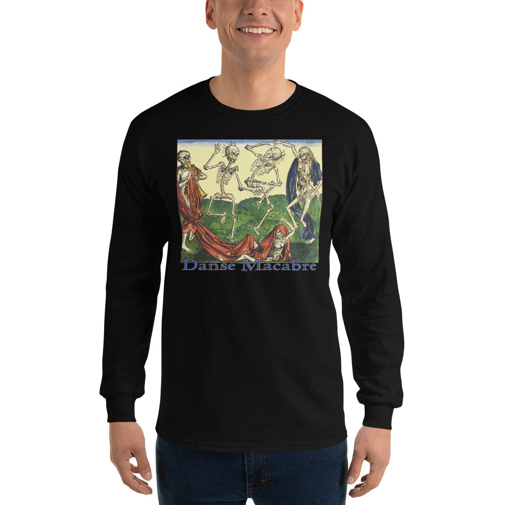 The Dance of Death - Dance Macabre Skeletons Long Sleeve Shirt - Edge of Life Designs