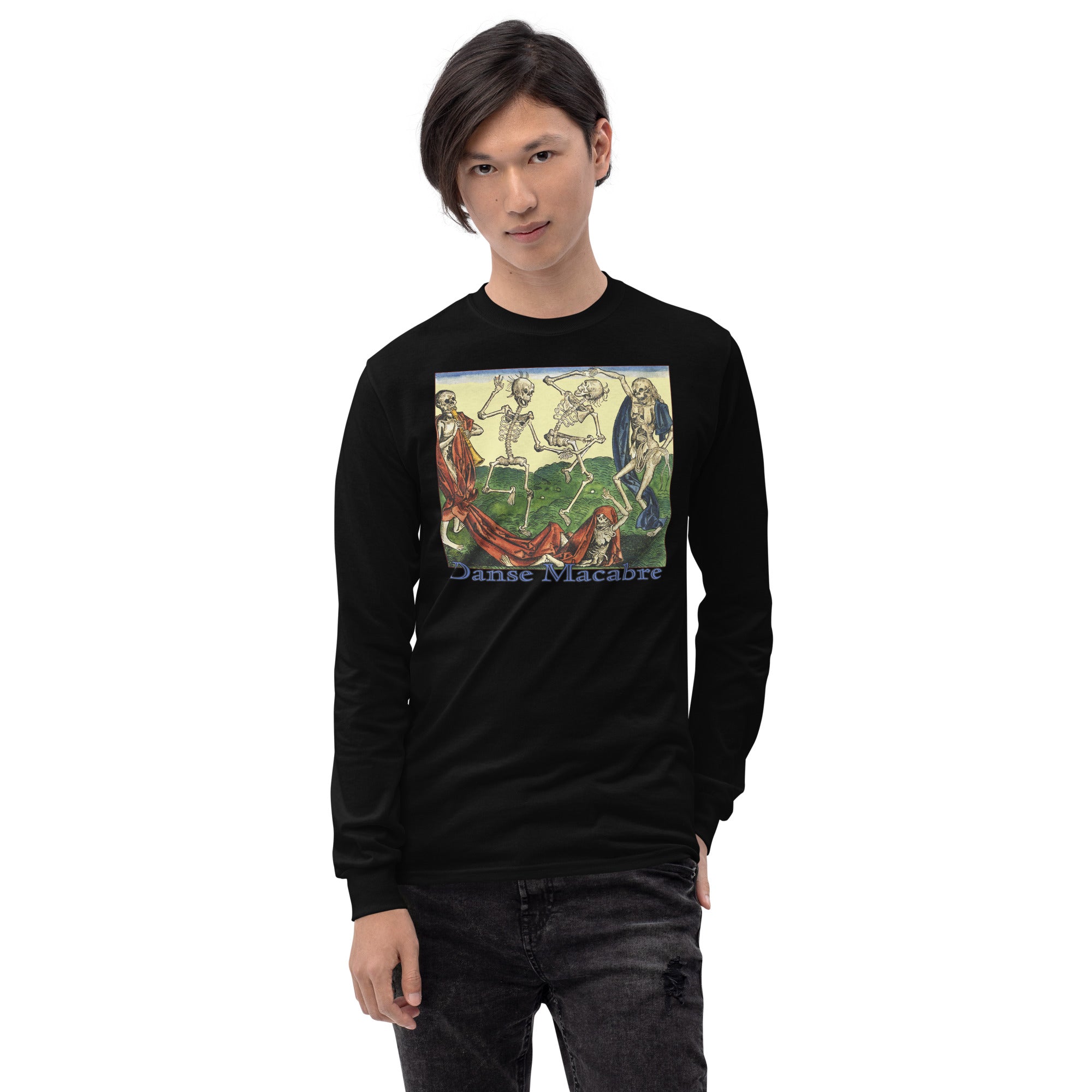 The Dance of Death - Dance Macabre Skeletons Long Sleeve Shirt - Edge of Life Designs