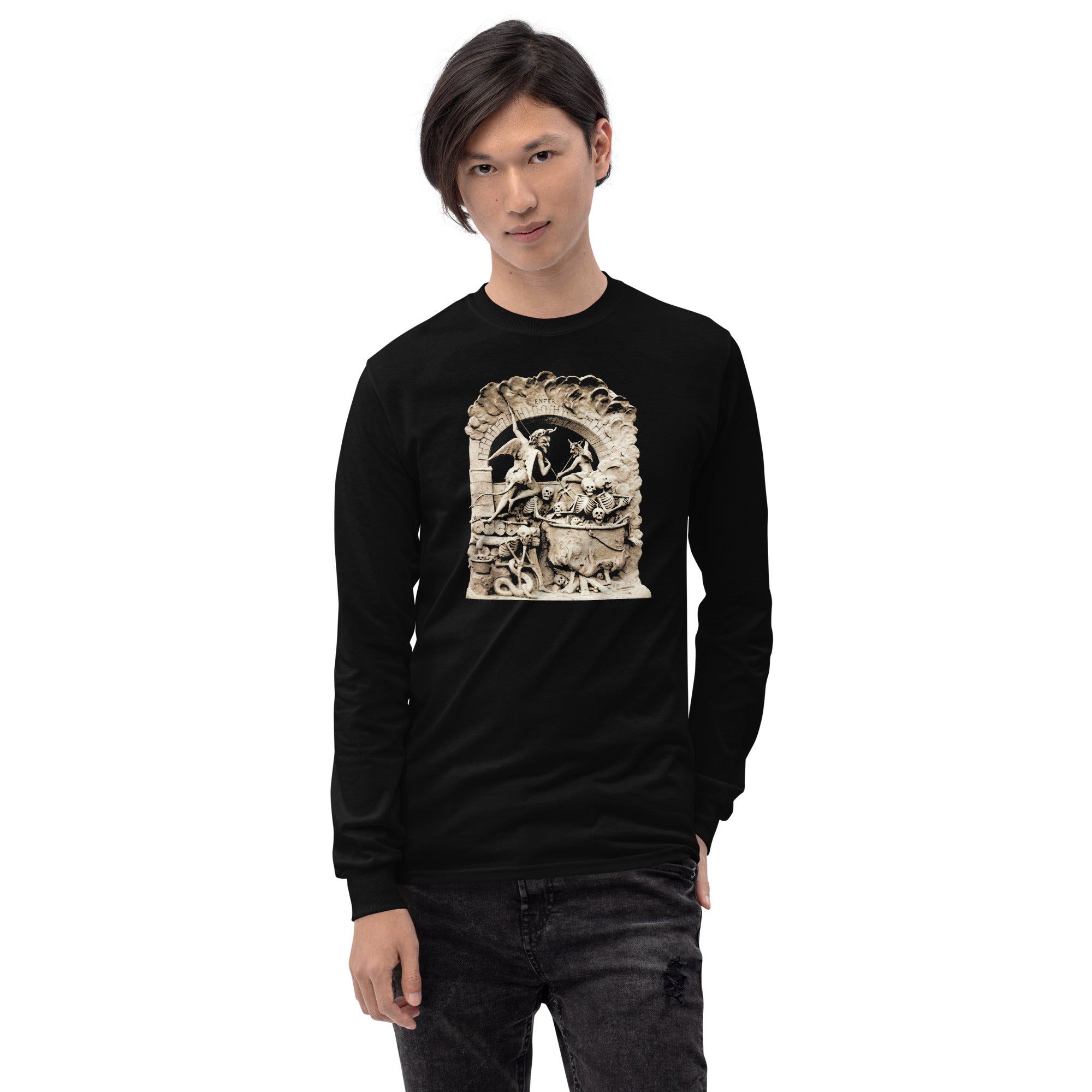 Les Diableries The Pits of Hell and the Devil Long Sleeve Shirt - Edge of Life Designs