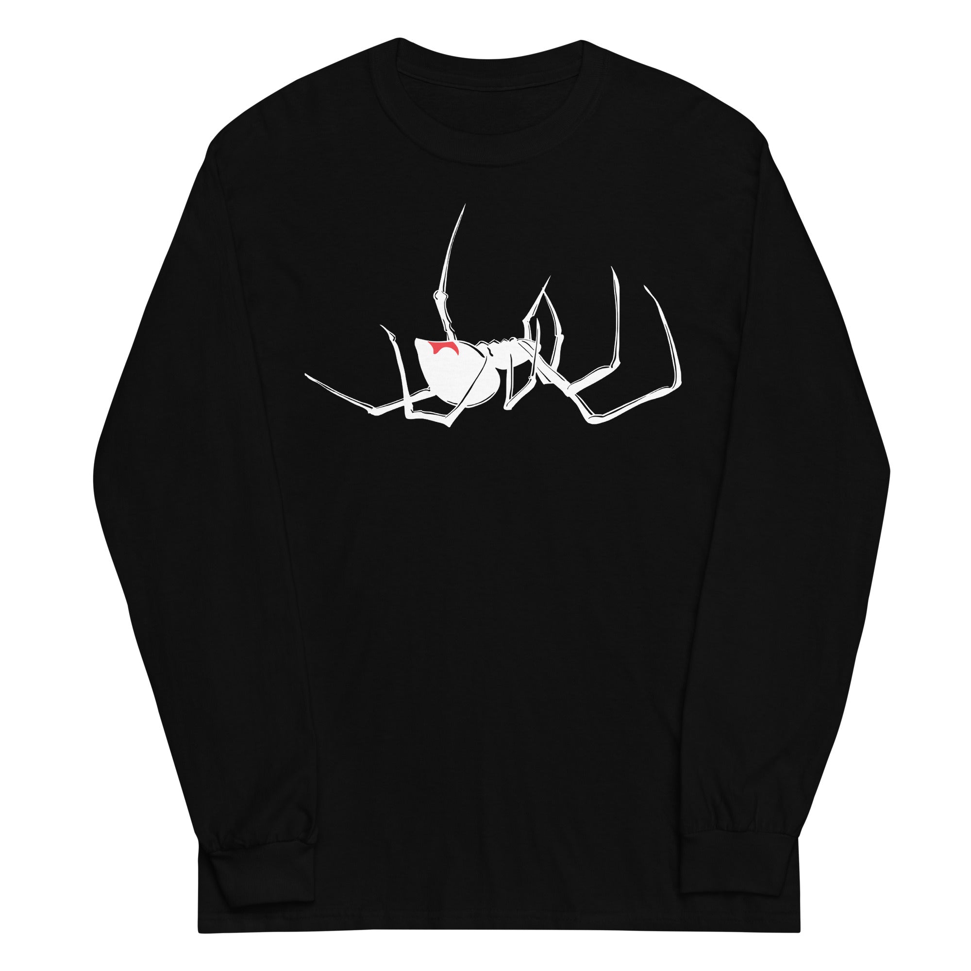 Latrodectus Black Widow Spider Arachnid Long Sleeve Shirt - Edge of Life Designs