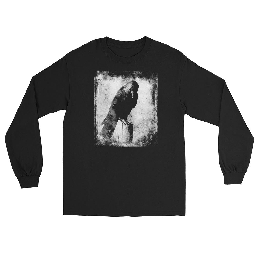 Evil Eye Death Stare Raven Blackbird Long Sleeve Shirt - Edge of Life Designs