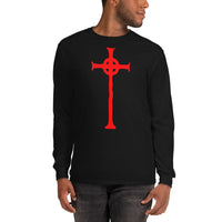 Vampire Hunter D Cross design on unisex long sleeve shirt, front view