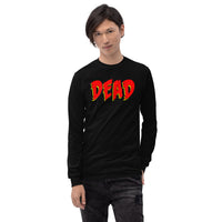 Dead Gothic Emo design on unisex long sleeve shirt, front view