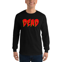 Dead Gothic Emo design on unisex long sleeve shirt, front view