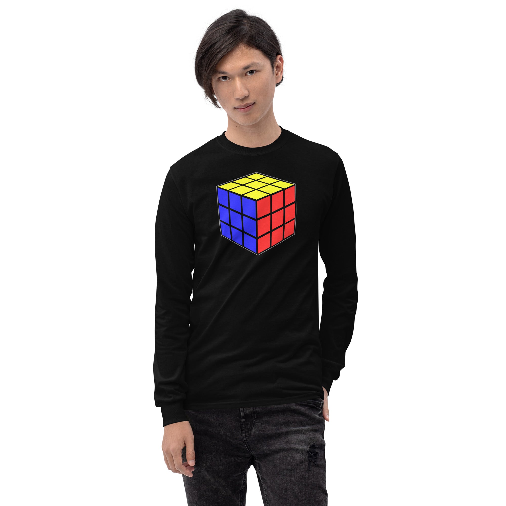Magic Speed Puzzle Cube Gaming Long Sleeve Shirt