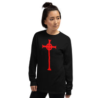 Vampire Hunter D Cross design on unisex long sleeve shirt, left-front view
