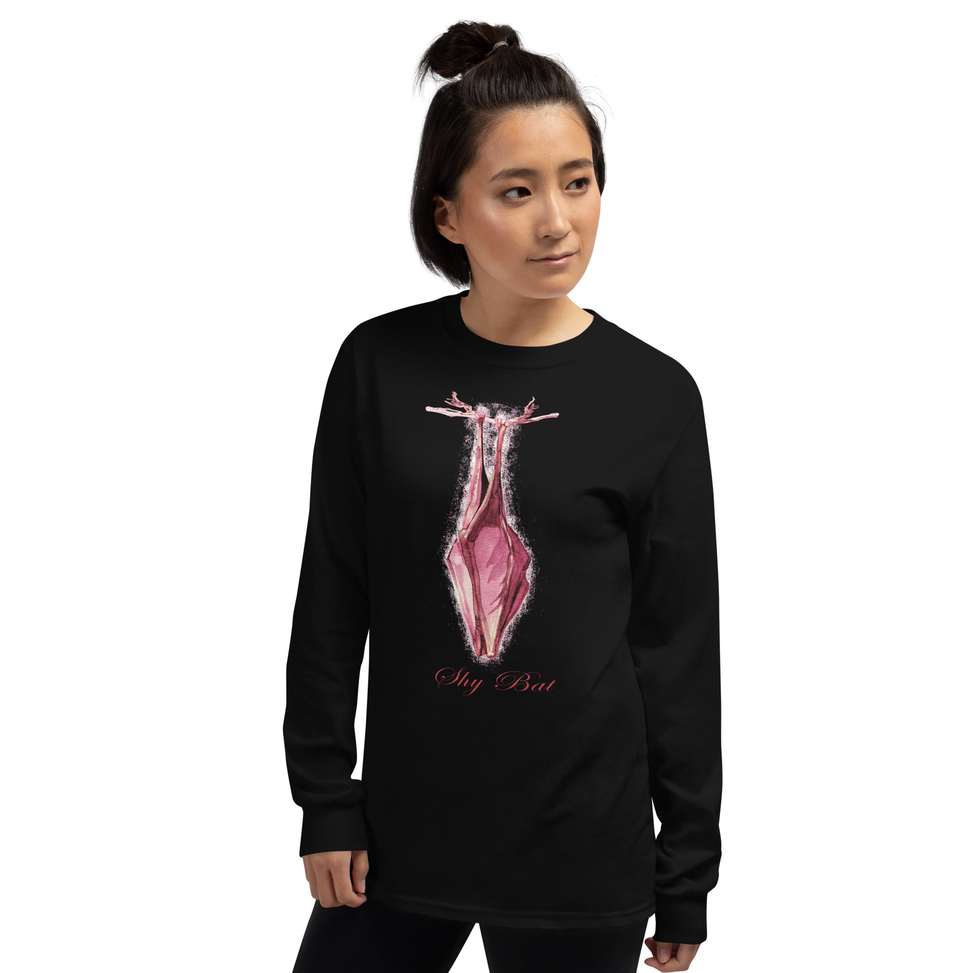 Shy Bat Vampire Goth Style Long Sleeve Shirt