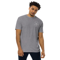 White Sigil of Baphomet design on unisex T-shirt, front view