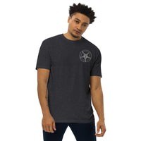 White Sigil of Baphomet design on unisex T-shirt, front view